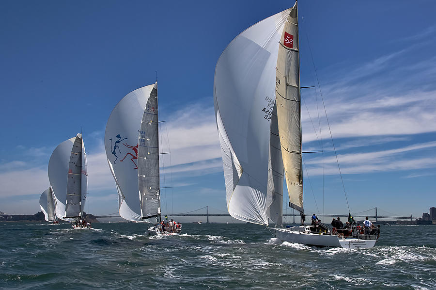 San Francisco Spinnakers #7 Photograph by Steven Lapkin