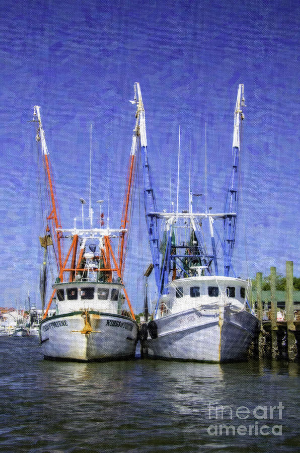 Shrimp at the Dock Digital Art by Dale Powell