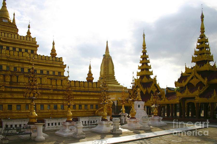 Shwezigon Pagoda Nyaung Oo Near Bagan Burma #3 Photograph by PIXELS  XPOSED Ralph A Ledergerber Photography