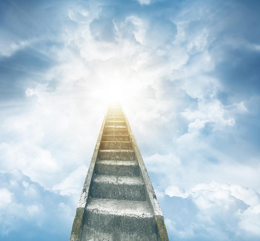 Fantasy Photograph - Stairway to heaven #8 by Les Cunliffe