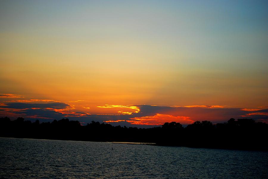 sunset at Lake Murray Photograph by William Copeland