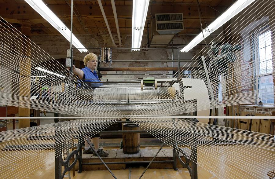 Textile Mill Warping Creel #8 Photograph by Science Photo Library Textile Mill Warping Creel #8 Photograph by Science Photo Library