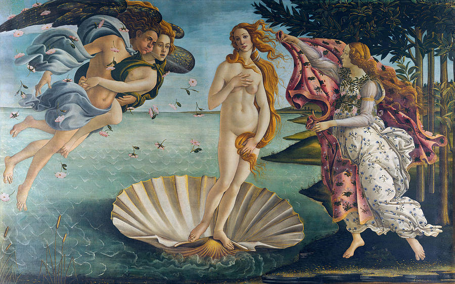 The Birth of Venus #11 Painting by Sandro Botticelli
