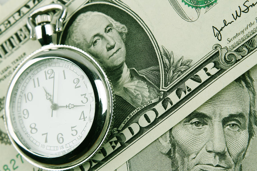 Watch Still Life Photograph - Time is money #8 by Les Cunliffe