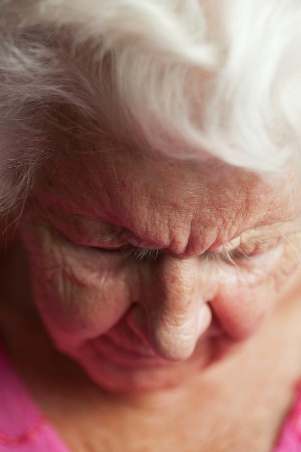 Tired Elderly Woman Photograph By Cristina Pedrazzini Science Photo Library