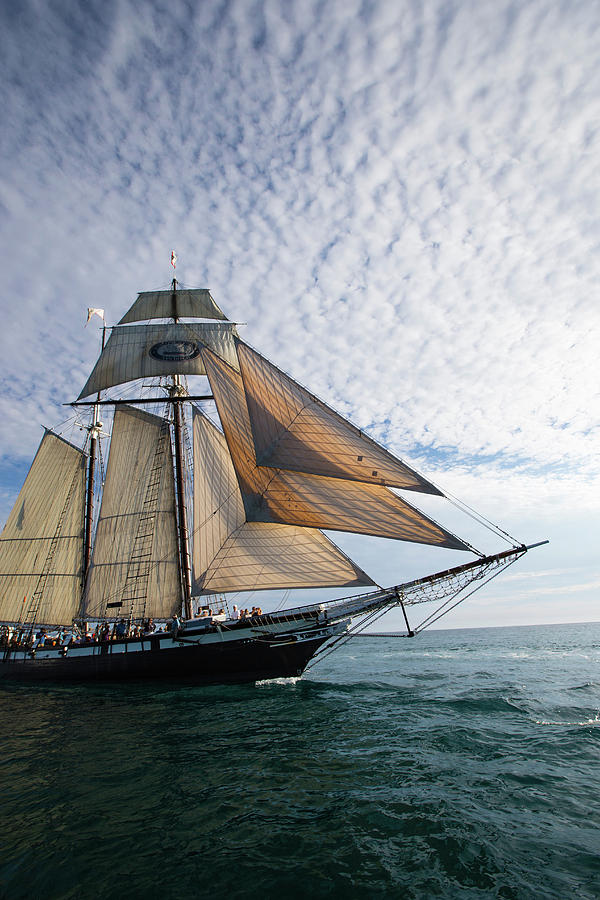 Tourists On Tall Ship In The Pacific #8 Photograph by Panoramic Images