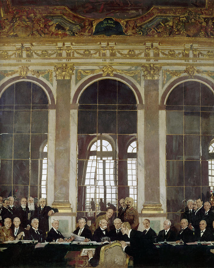 Treaty Of Versailles, 1919 #8 Painting by Granger