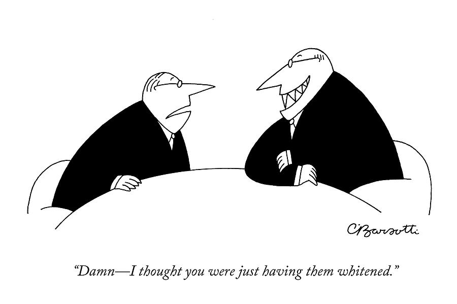 Damn - I Thought You Were Just Having Drawing by Charles Barsotti