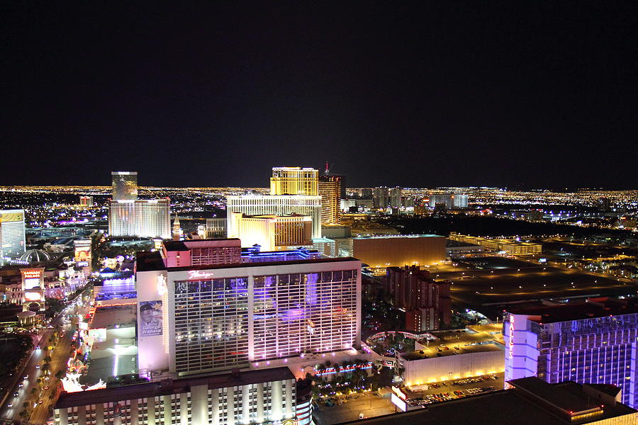 Flamingo Photograph - View from Eiffel Tower in Las Vegas - 01131 #8 by DC Photographer