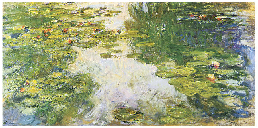 Claude Monet Painting - Water-Lilies #8 by Claude Monet