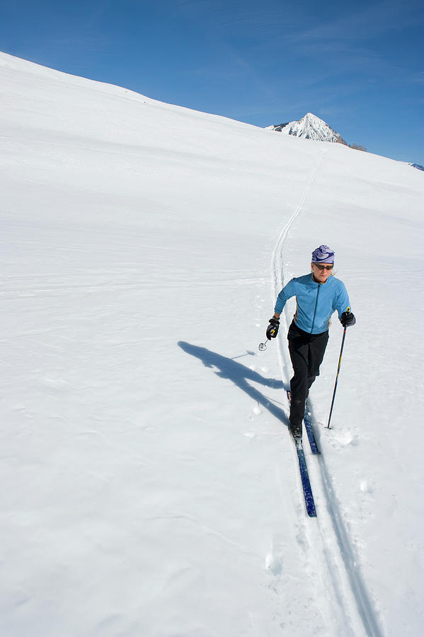 Woman Cross Country Skiing, Colorado Photograph by J.C. Leacock Fine Art America