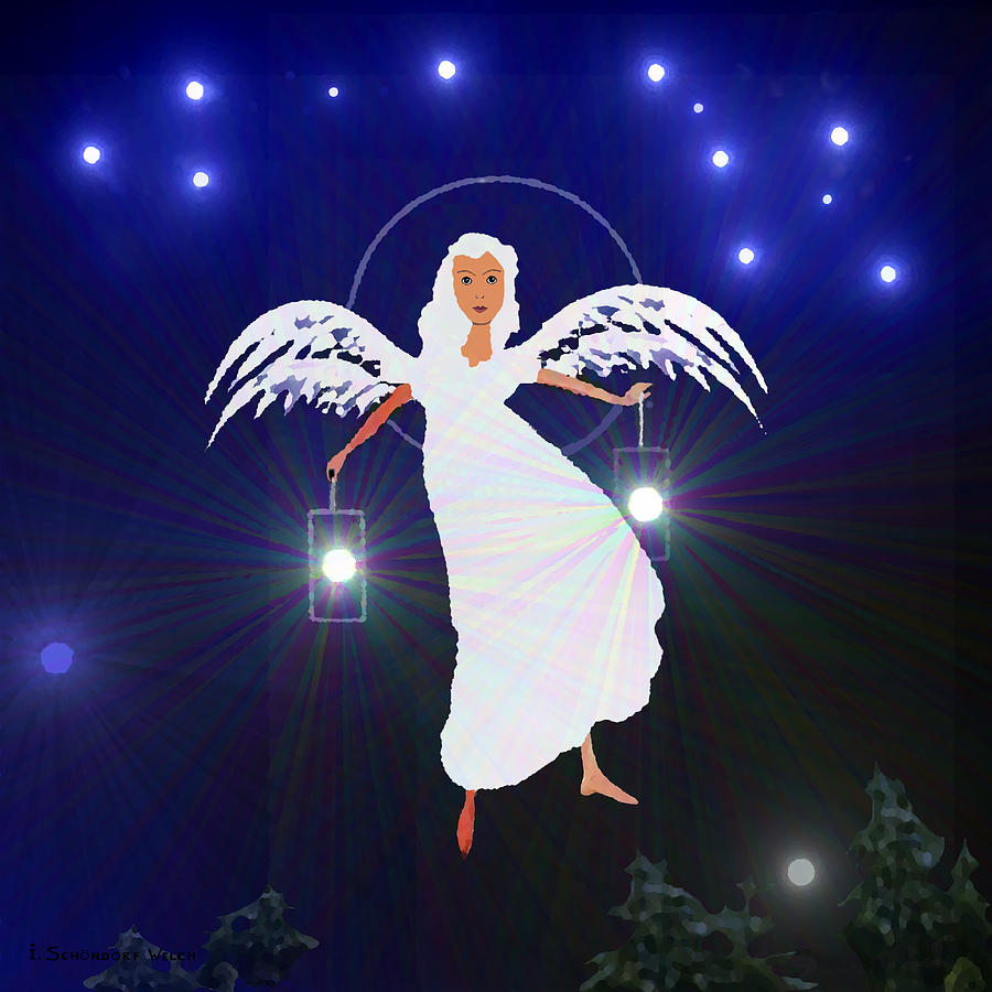 800 -   Light  Angel   Painting by Irmgard Schoendorf Welch