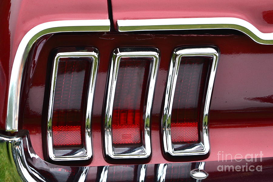 67 Mustang Coupe Detail Photograph by Dean Ferreira