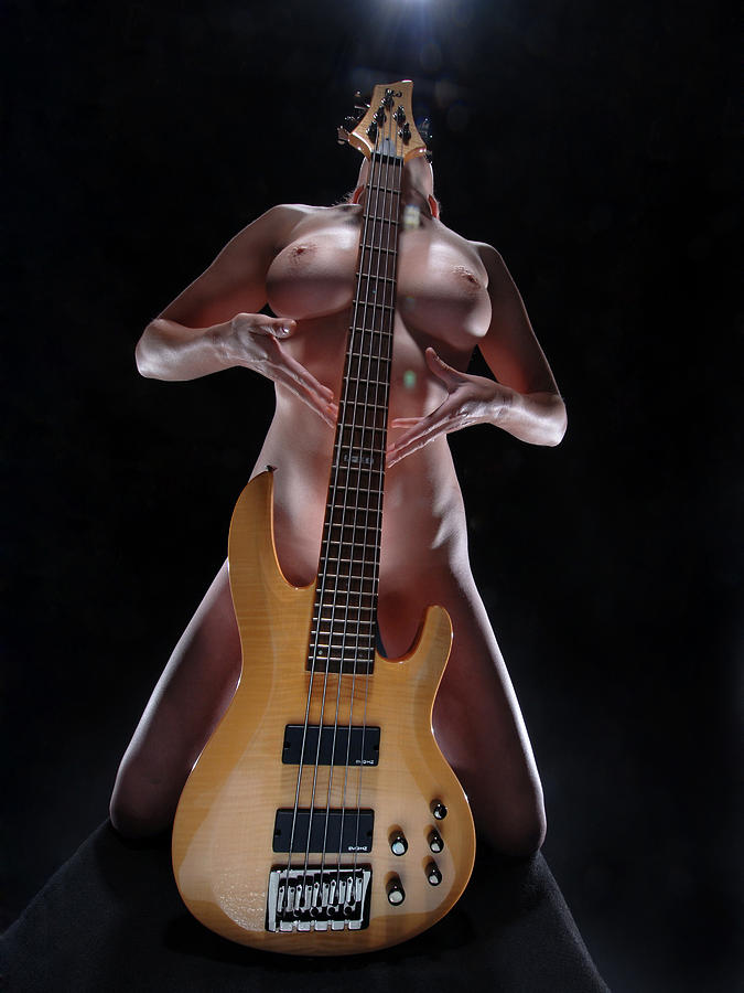 8778 Her Lovers Bass Guitar Photograph by Chris Maher