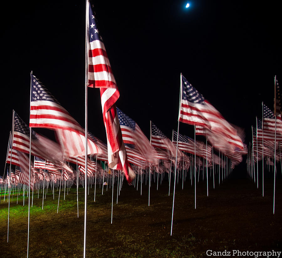 9-11 Flags Digital Art