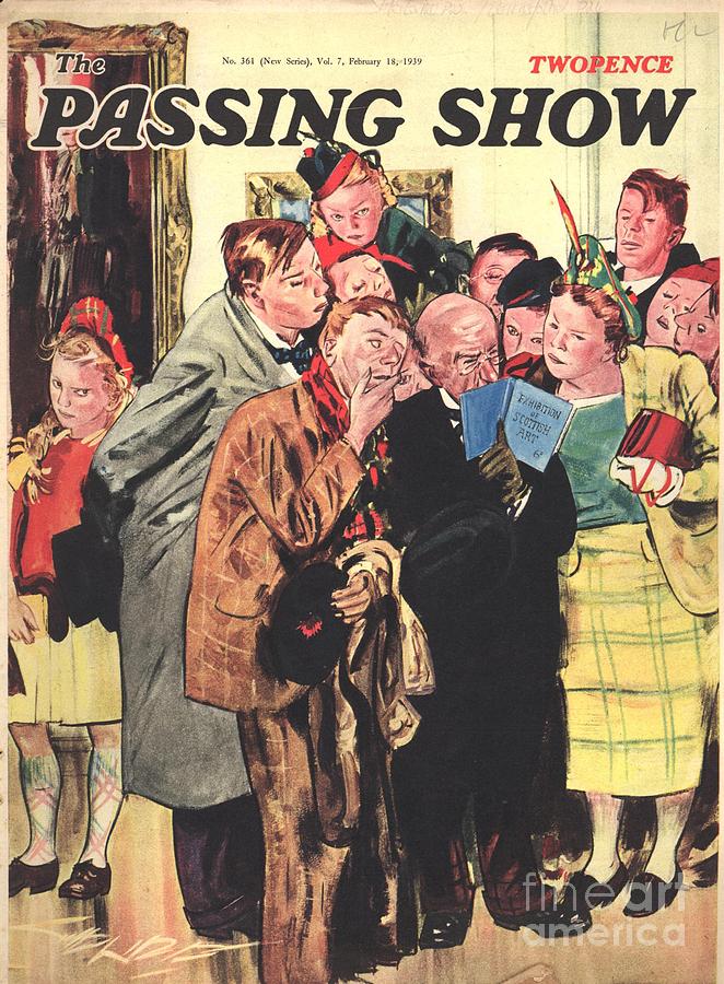 Museums Drawing - 1930s,uk,the Passing Show,magazine Cover #9 by The Advertising Archives