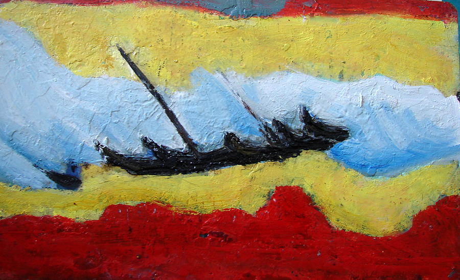A Dream Of Boats #9 Painting by Anand Swaroop Manchiraju