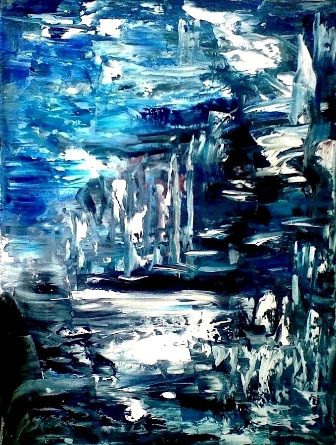 Abstract #9 Painting by Deeb Marabeh
