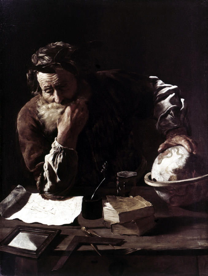 Archimedes 287-212 Bc #10 Painting by Granger