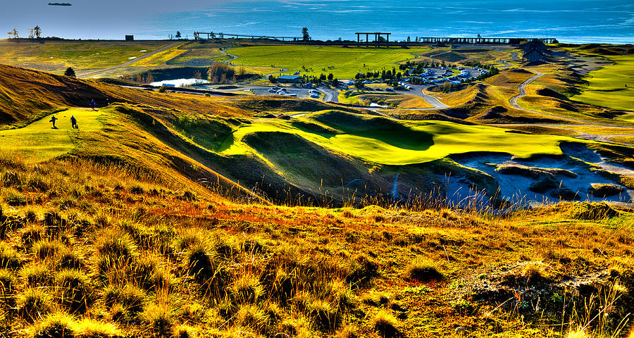 #9 at Chambers Bay Golf Course - Location of the 2015 U.S. Open Tournament #9 Photograph by David Patterson