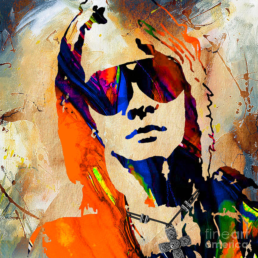 Axl Rose Mixed Media - Axl Roxe Collection #7 by Marvin Blaine