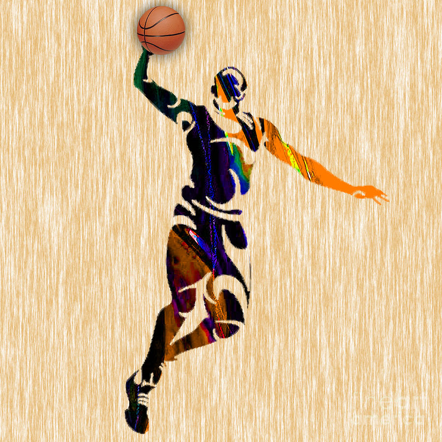 Basketball #9 Mixed Media by Marvin Blaine
