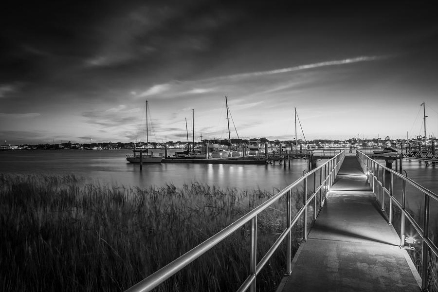 Architecture Photograph - Bridge of Lions St Augustine Florida Painted BW #10 by Rich Franco