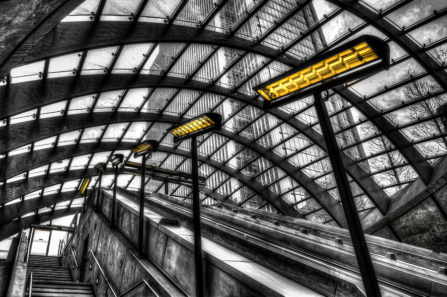 London Photograph - Canary Wharf Station #9 by David Pyatt