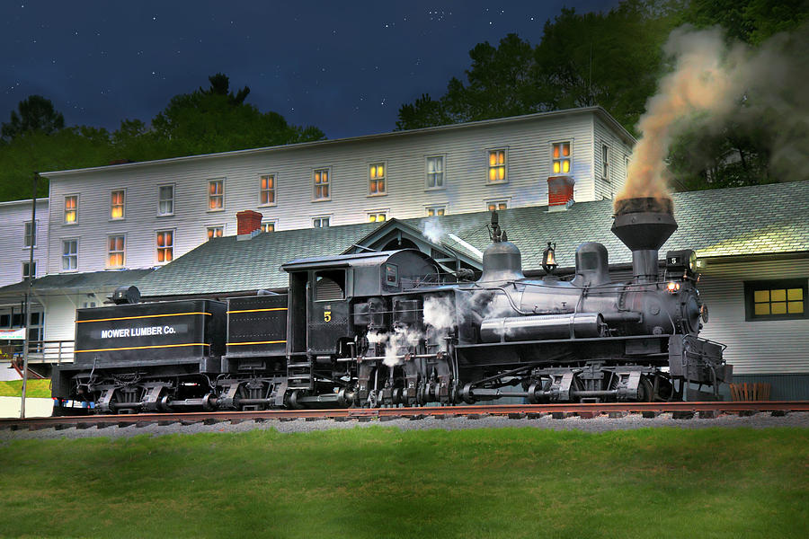 Cass Railroad Digital Art - Cass Scenic Railroad #10 by Mary Almond