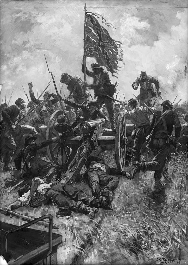 Civil War Gettysburg, 1863 #9 Painting by Granger