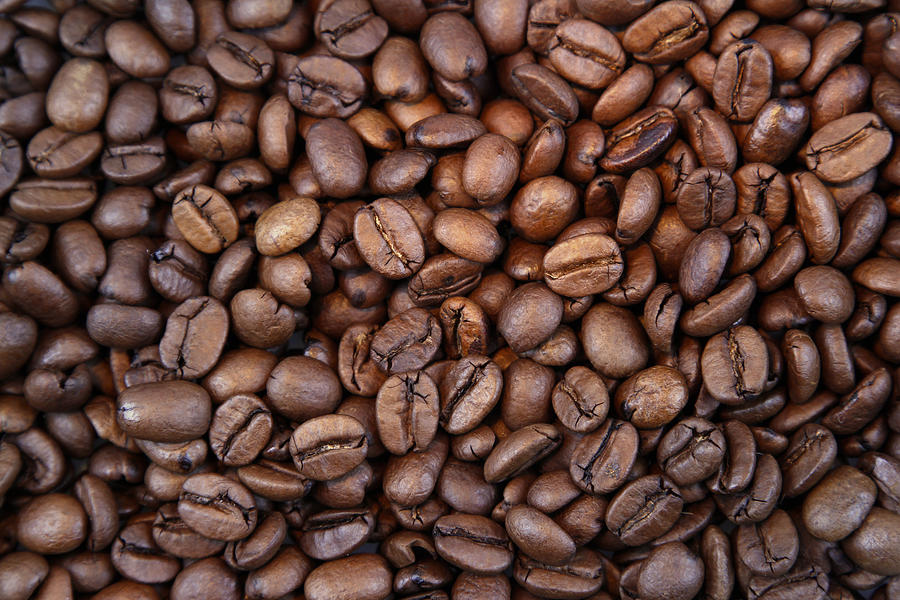 Coffee beans #9 Photograph by Les Cunliffe
