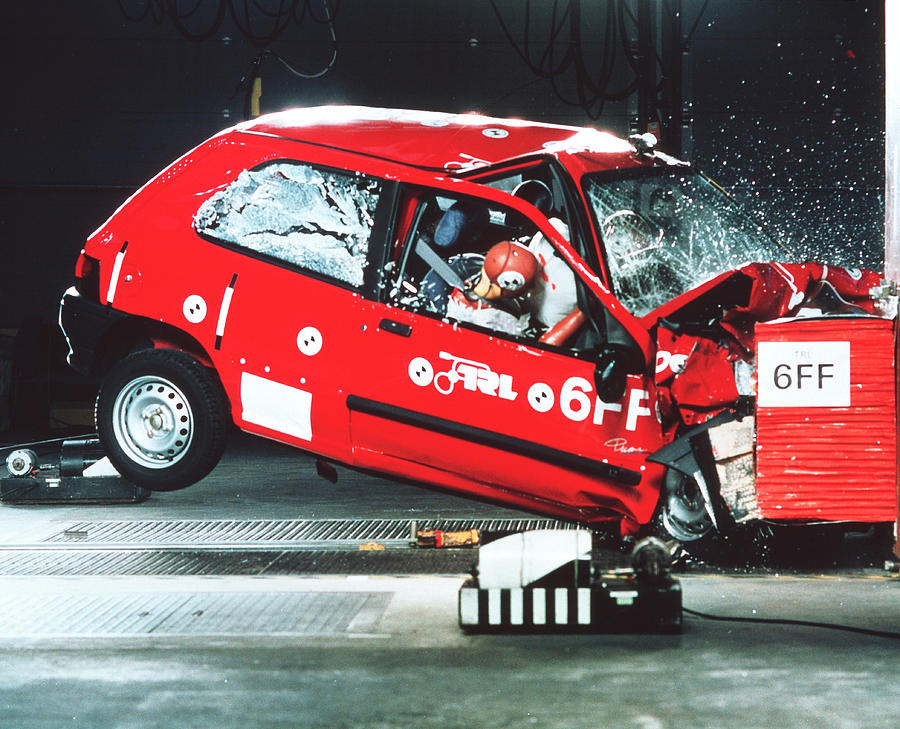 Crash Testing #9 Photograph by Trl Ltd./science Photo Library