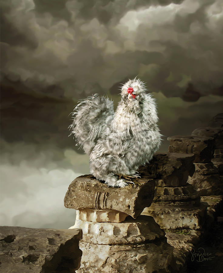 Chicken Digital Art - 9. Cuckoo Angela by Sigrid Van Dort Chicken Digital Art - 9. Cuckoo Angela by Sigrid Van Dort