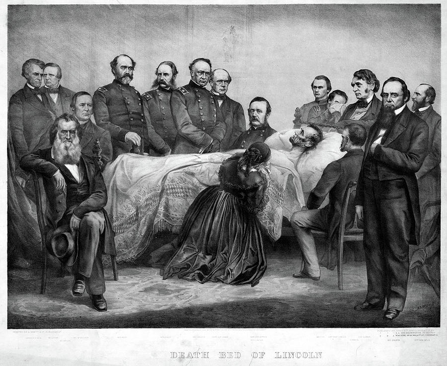Death Of Lincoln, 1865 Painting by Granger