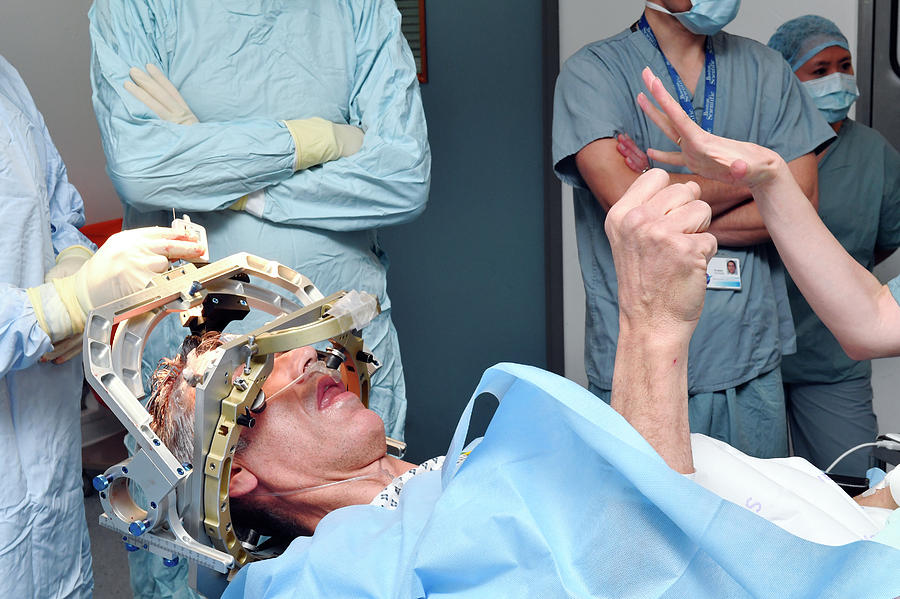 Deep Brain Stimulation Surgery Photograph By Dr P Marazziscience