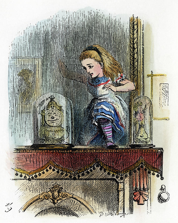 Dodgson Looking Glass #9 Drawing by Granger