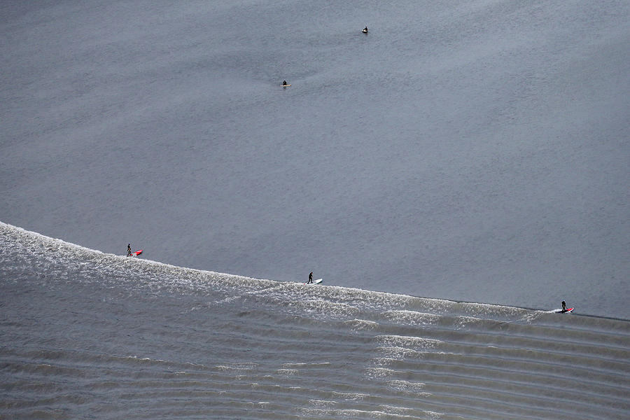 Anchorage Photograph - Feature - Bore Tide Surfing In Alaska #9 by Streeter Lecka