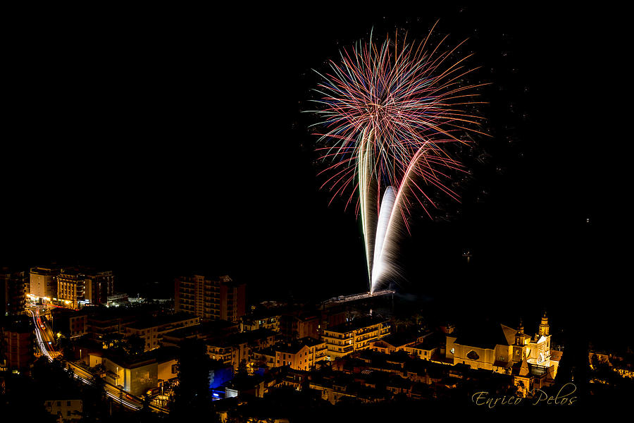 Fireworks - Fuochi Artificiali - Pietra Ligure #9 Photograph by Enrico Pelos