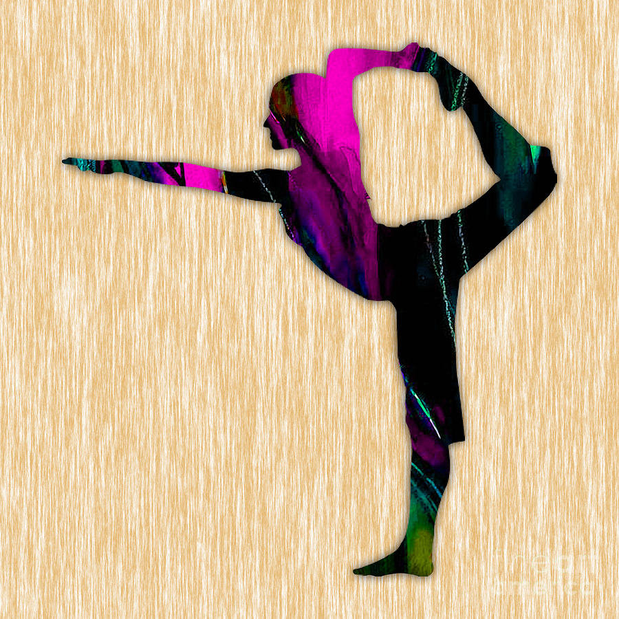 Inspirational Mixed Media - Fitness Yoga #9 by Marvin Blaine
