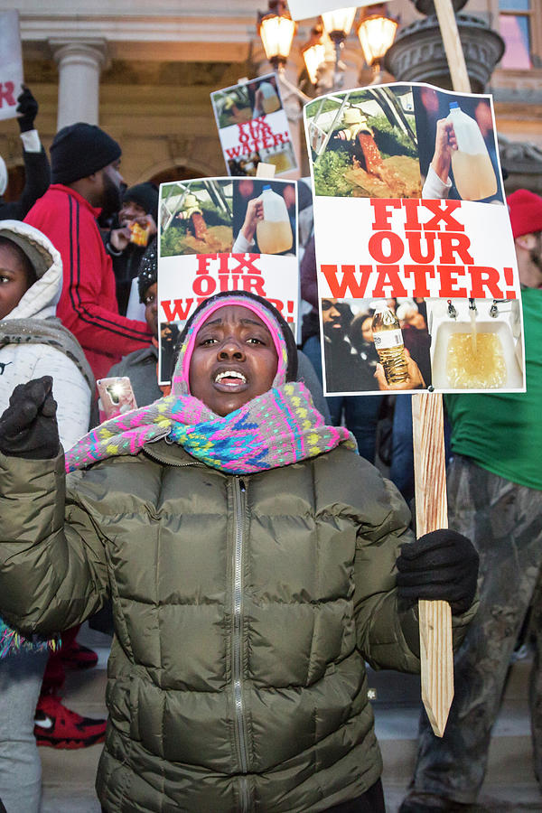 Flint Drinking Water Protest Photograph by Jim West - Fine Art America