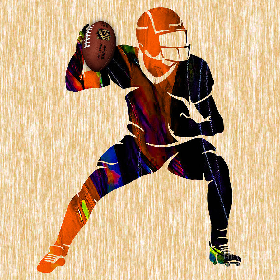 Football Mixed Media - Football #9 by Marvin Blaine