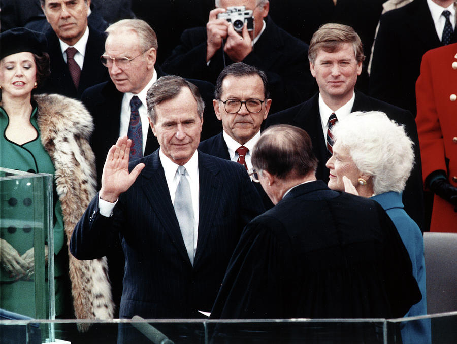 George HW Bush #2 Photograph by Granger