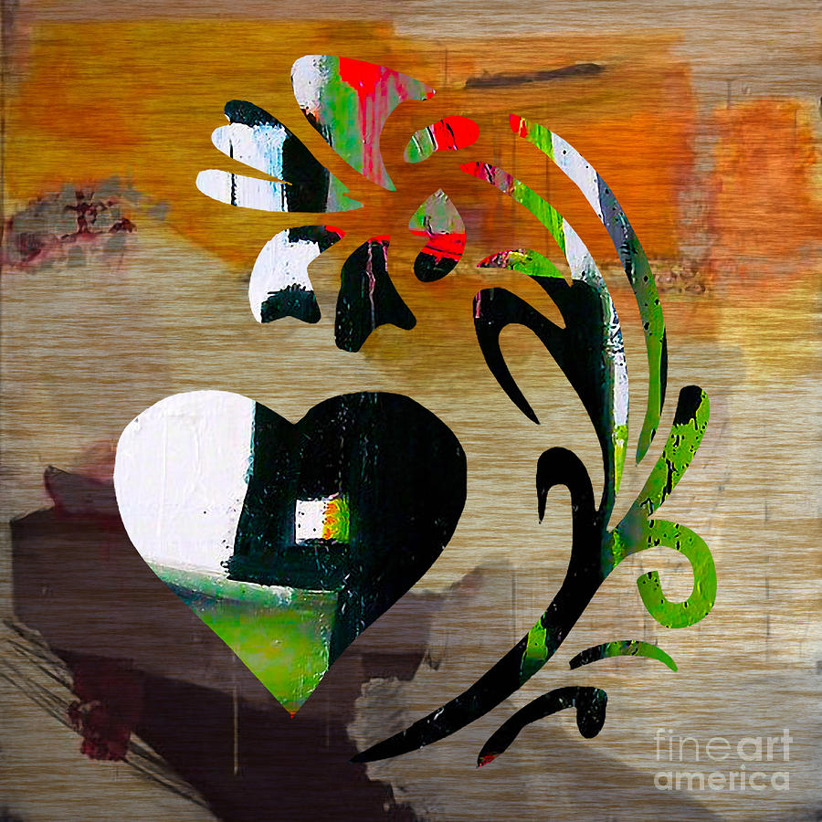 Flower Mixed Media - Heart and Flowers #9 by Marvin Blaine