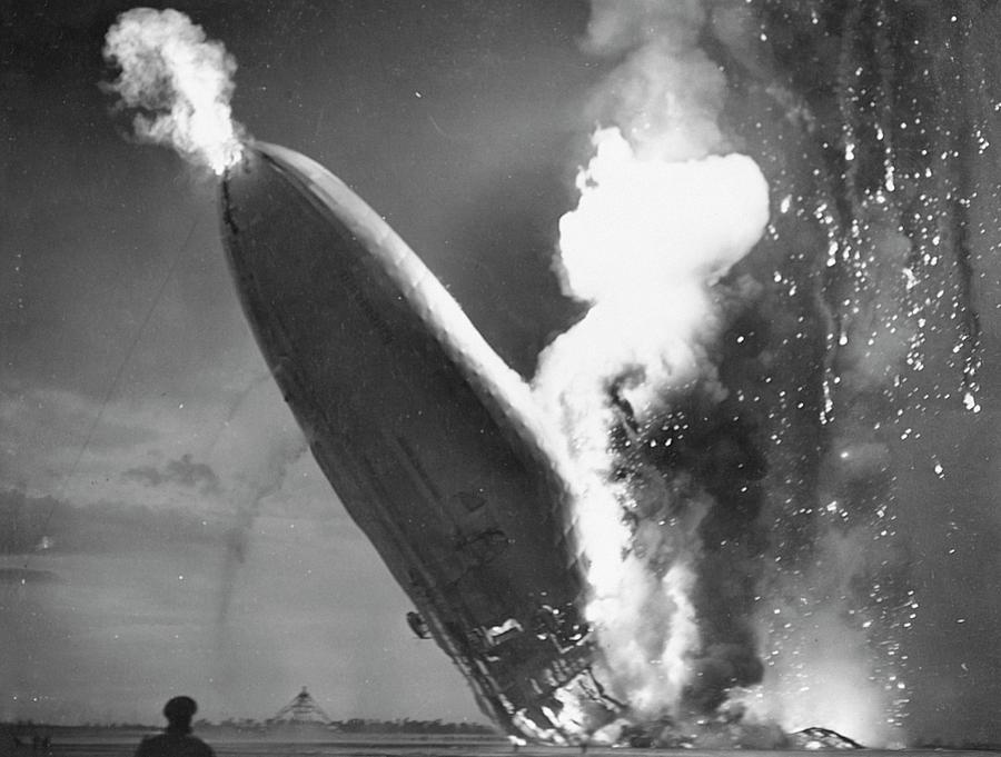 Hindenburg Disaster Photograph By Us Navy