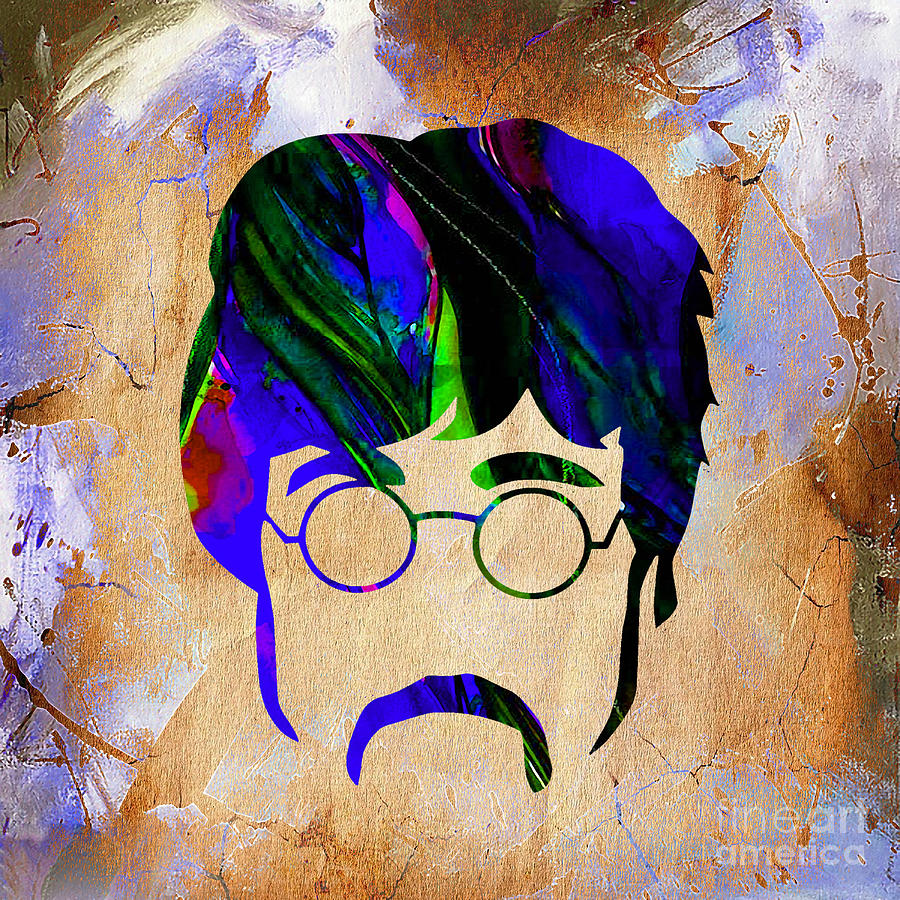 The Beatles Mixed Media - John Lennon Collection #25 by Marvin Blaine