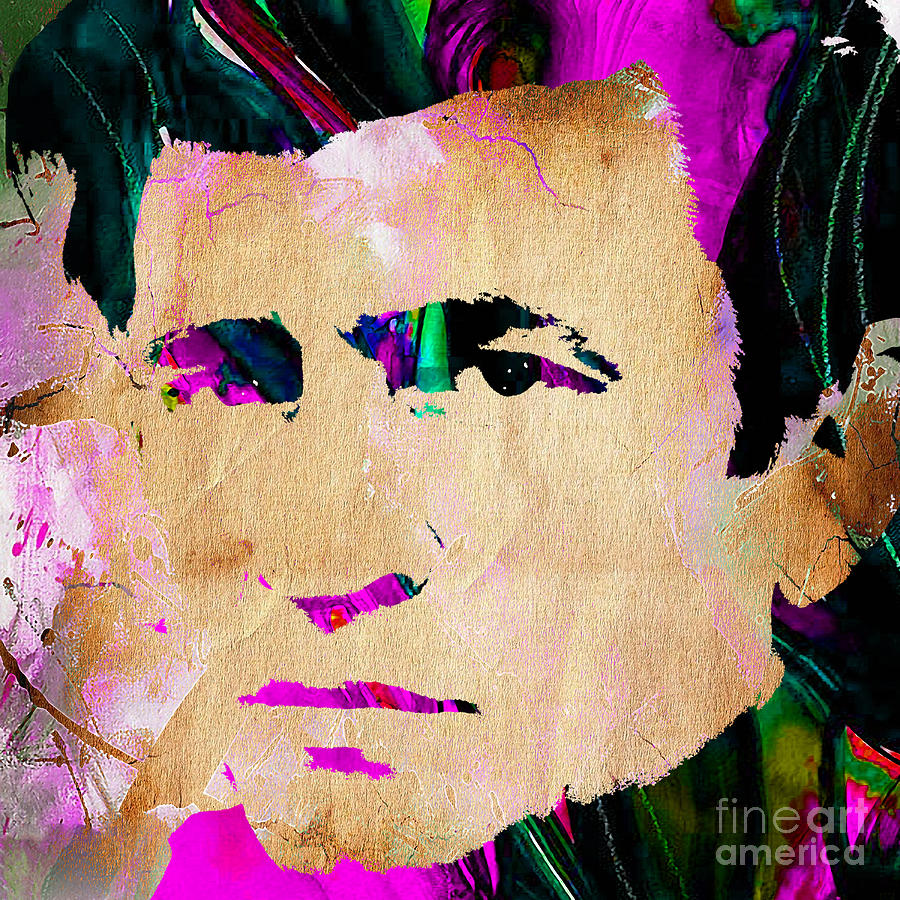 Johnny Cash Mixed Media - Johnny Cash Collection #22 by Marvin Blaine