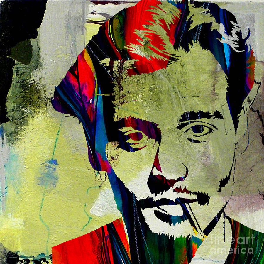 Johnny Depp #9 Mixed Media by Marvin Blaine