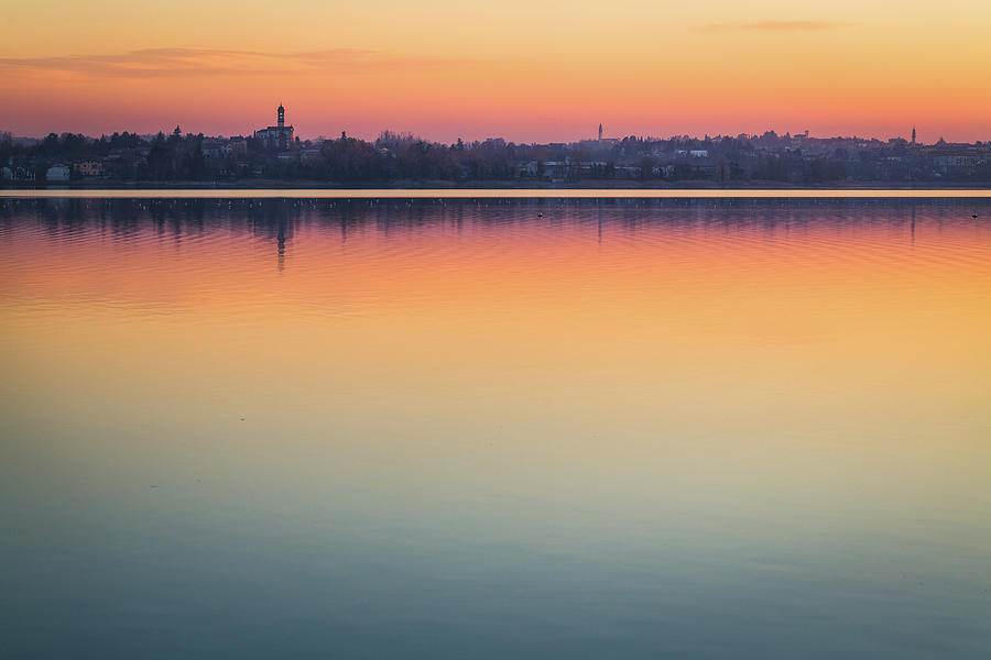 Lake Sunset #9 Photograph by Deimagine