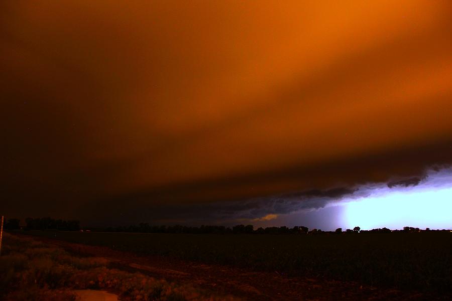 Nebraska Photograph - Late Night Nebraska Shelf Cloud #8 by NebraskaSC