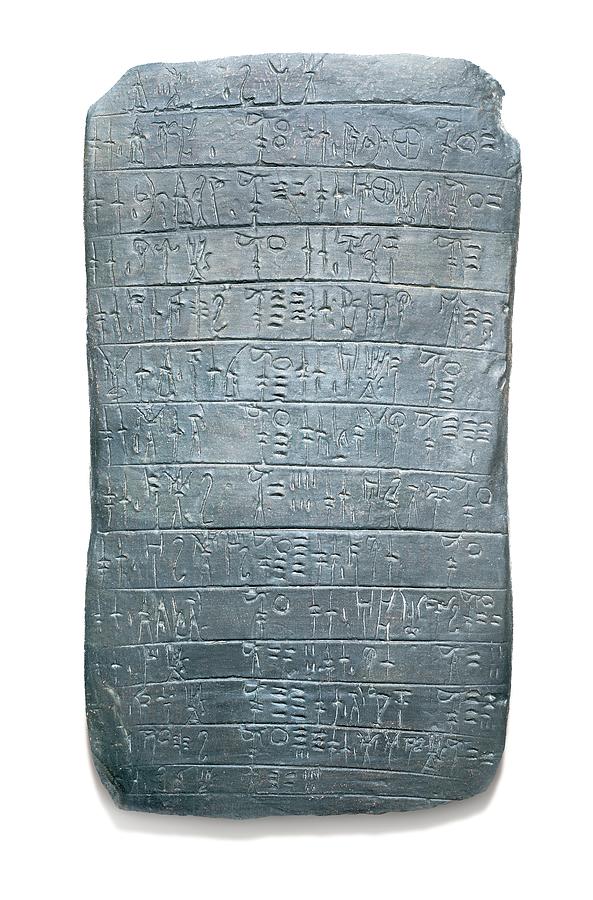 Winslow Homer Photograph - Linear B Tablet #9 by David Parker
